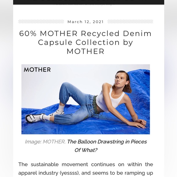 Rare Mother   …60% Mother recycled denim capsule … jacket/ shirt NWOT - Picture 16 of 16